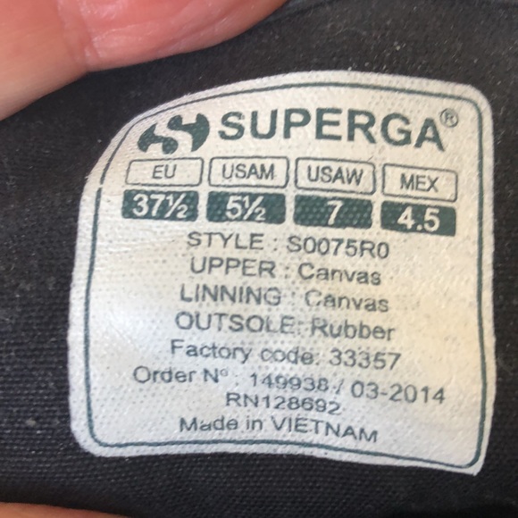 Superga High Tops Zipper Black EU37.5 - Picture 5 of 6